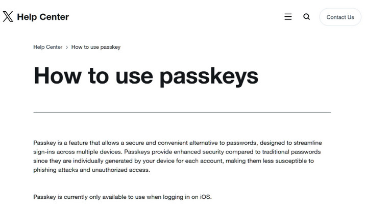 青羊苹果维修店铺分享iOS用户如何通过通行密钥(Passkey)登录 