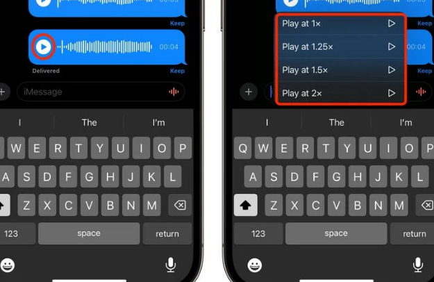 青羊苹果15维修中心分享iPhone15如何调整音频消息速度 